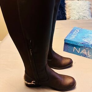 Nautica Brown Long Boots